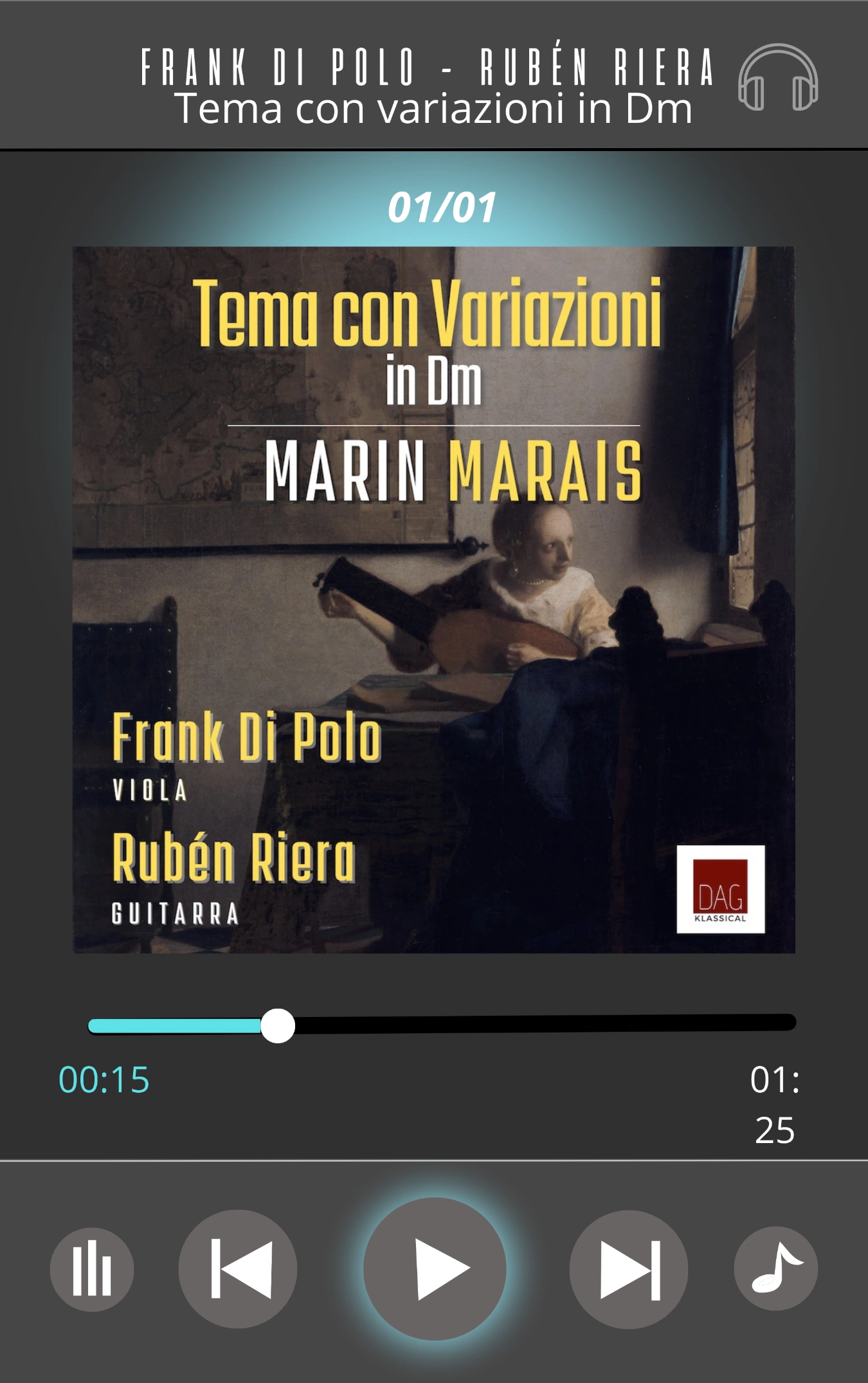 Tema con Variazioni in Dm - Marín Marais